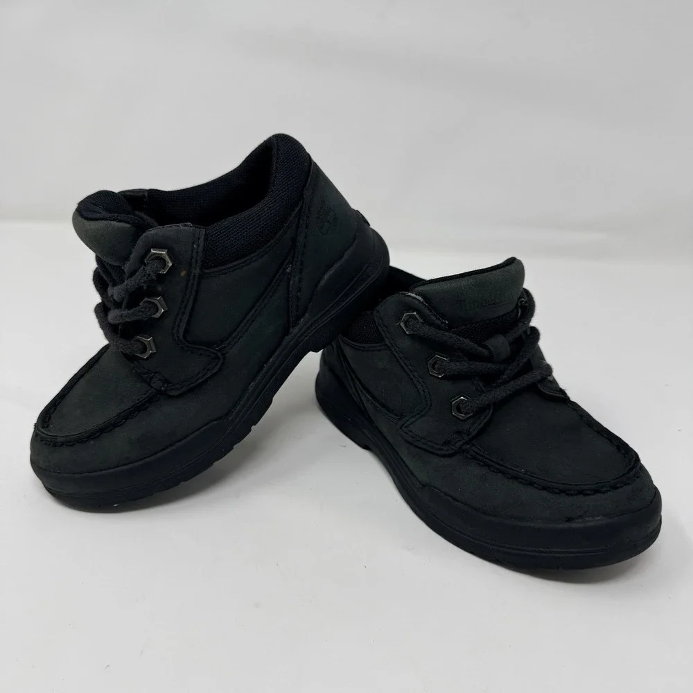 Timberland Earthkeepers Trekker‎ Moc Toe Oxford Toddler Size 10.5 Black
